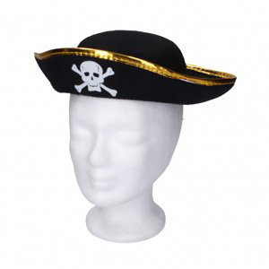 klobouk pirát s lebkou
