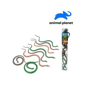 MADE Zvířátka v tubě hadi 6 12 cm mobilní aplikace pro zobrazení zvířátek 8 ks