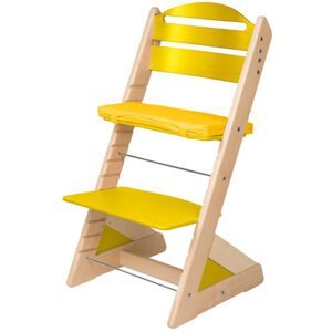Dětská rostoucí židle JITRO PLUS bukovo - žlutá