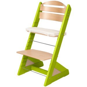 Dětská rostoucí židle JITRO PLUS světle zeleno - buková