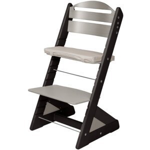 Dětská rostoucí židle JITRO PLUS černo - šedá