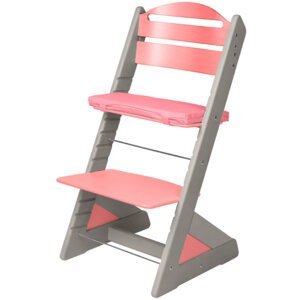 Dětská rostoucí židle JITRO PLUS šedo - růžová