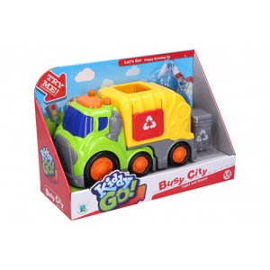 Wiky Vehicles Kiddy Auto popelářské s efekty 19,5 cm popelnice