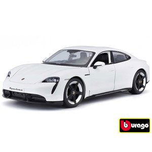 Bburago 1:24 Porsche Taycan Turbo S 2019 Carrara White