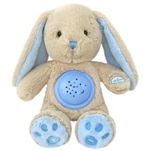 Baby Mix plyšový zajačik s projektorom modrý