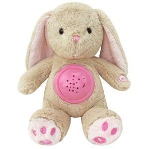 Baby Mix plyšový zajačik s projektorom ružový