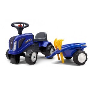 Falk traktor New Holland modré s volantem a valníkem