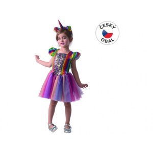 Šaty na karneval -  jednorožec, 92 - 104 cm