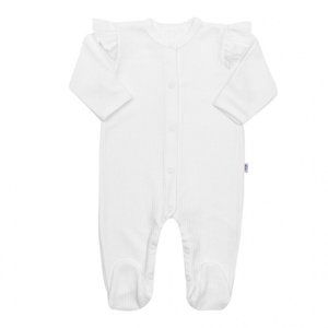 NEW BABY Kojenecký bavlněný overal Practical bílý holka