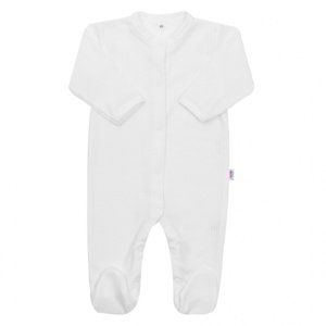 NEW BABY Kojenecký bavlněný overal New Baby Practical bílý kluk