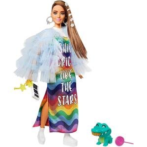 Barbie Extra - duhové šaty