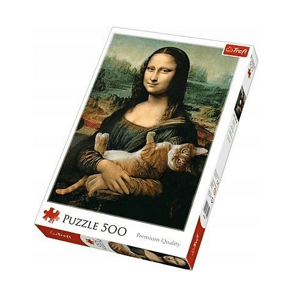 Trefl | puzzle 500 dílků | Mona Lisa a kocour Mruczek