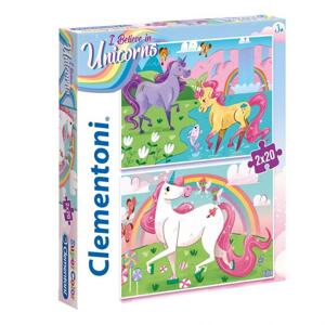 Clementoni: Puzzle 2x20 ks - I Belive in Unicorns