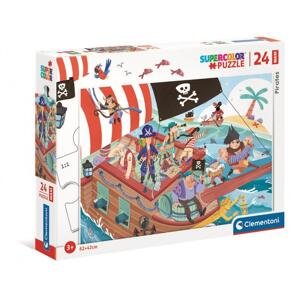 Clementoni - Puzzle 24 ks Maxi piráti