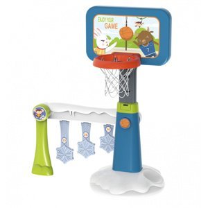 Woopie Sada 2 v 1 Basketbalová fotbalová branka + míč + pumpa