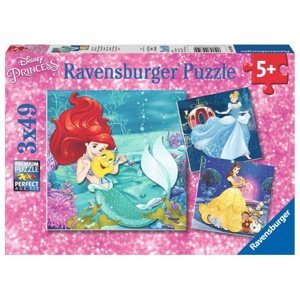 Ravensburger: Puzzle 3v1 - Večer s Disneyho princeznami