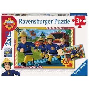 Ravensburger: Puzzle 2v1 - Požárník Sam a jeho tým