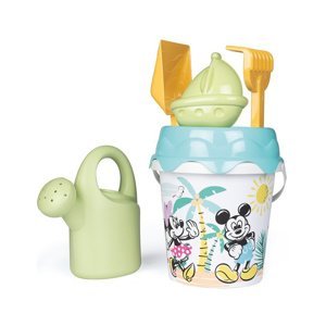 Smoby Green Mickey Minnie Mouse kbelík s pískovým příslušenstvím a bioplastovou konev