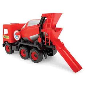 Wader Middle Truck míchačka betonu červená