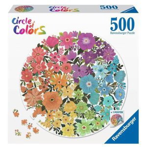 Ravensburger - 2D puzzle: Barevná paleta. Květiny 500 ks