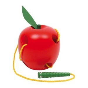 Legler Dřevěná hračka Jablko na provlékání