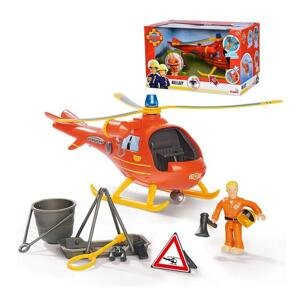 SIMBA Hasič Sam Vrtulník Wallaby s figurkou záchranáře Toma
