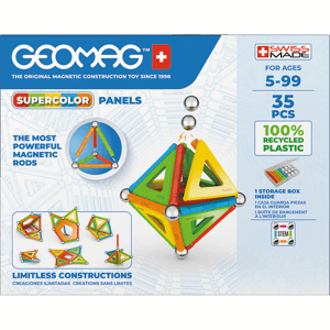 GEOMAG Supercolor Panels Recycled - magnetická stavebnice 35 ks