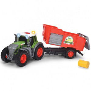 DICKIE Farm Traktor Fendt s přívěsem 26cm Balík sena