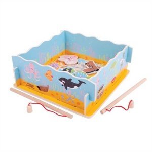 Bigjigs Toys dřevěná hra - Magnetické chytání rybiček