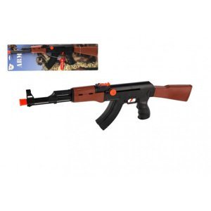 Teddies Pistole samopal ARMY plast 52cm na natažení na kartě 15,5x53x3cm 00850850-XG
