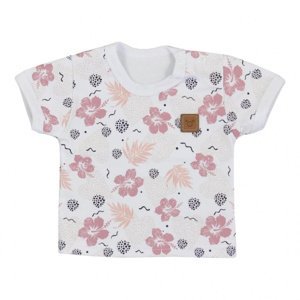 KOALA Kojenecké tričko s krátkým rukávem Flowers