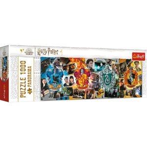 TREFL Panoramatické Harry Potter: Čtyři bradavické koleje 1000 dílků
