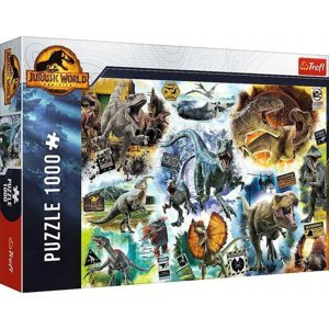 Trefl: Puzzle 1000 dílků - Po stopách dinosaurů