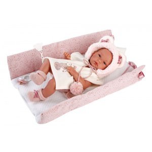 Llorens NEW BORN HOLČIČKA - realistická panenka miminko s celovinylovým tělem - 35 cm