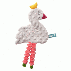 Hencz Toys roztomilý mazlík/šustík labuť velvet růžová