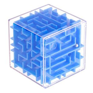 3D kostka puzzle bludiště