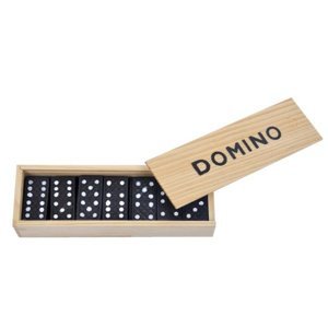 Dřevěné domino rodinná hra + krabice