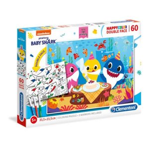 Clementoni Puzzle 60 ks Double Face Baby Shark