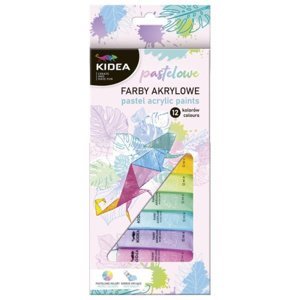 Kidea pastelové akrylové barvy 12x12ml