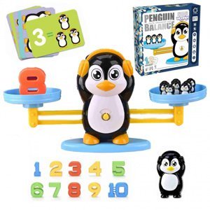 WOOPIE Balanční váhy - učíme se počítat - tučňák