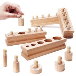 Montessori Dřevěné vkládací závažíčko