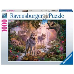 Ravensburger 151851 Rodina vlků v létě 1000 dílků