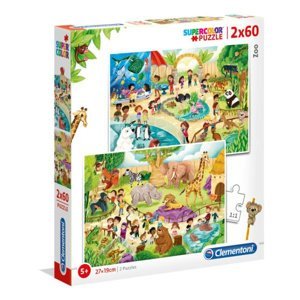Clementoni Puzzle 2x60el Zoo 21603 p6