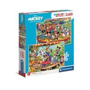 Clementoni Puzzle 2x60el Mickey and Friends. Mickey a přátelé 21620