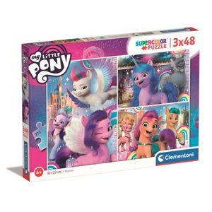 Clementoni Puzzle 3x48 My Little Pony