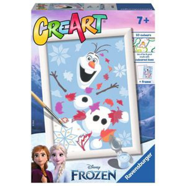CreArt omalovánka pro děti: Frozen: Charming Olaf 201723 RAVENSBURGER malba podle čísel