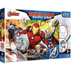 TREFL Oboustranné Avengers SUPER MAXI 24 dílků