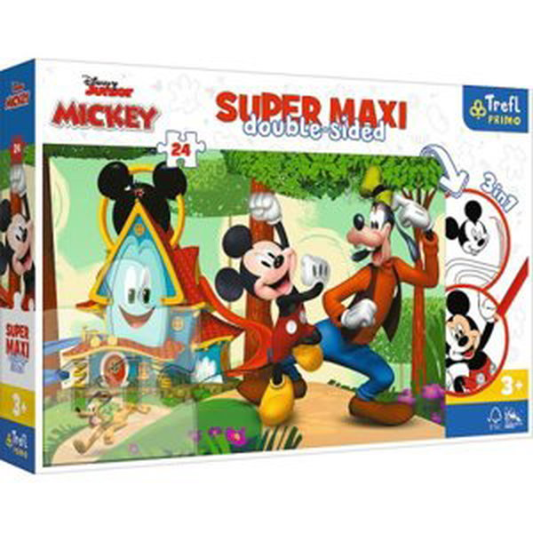 Trefl Mickeyho klubík super maxi oboustranné 24 dílků