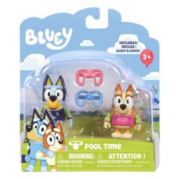 Tm Toys Bluey Blue sada figurek Pool Party Dogs 2-pack