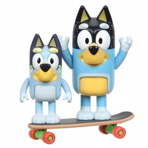Tm Toys Bluey Blue skateboarding Dogs 2-pack figurek sada
